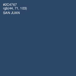 #2C4767 - San Juan Color Image